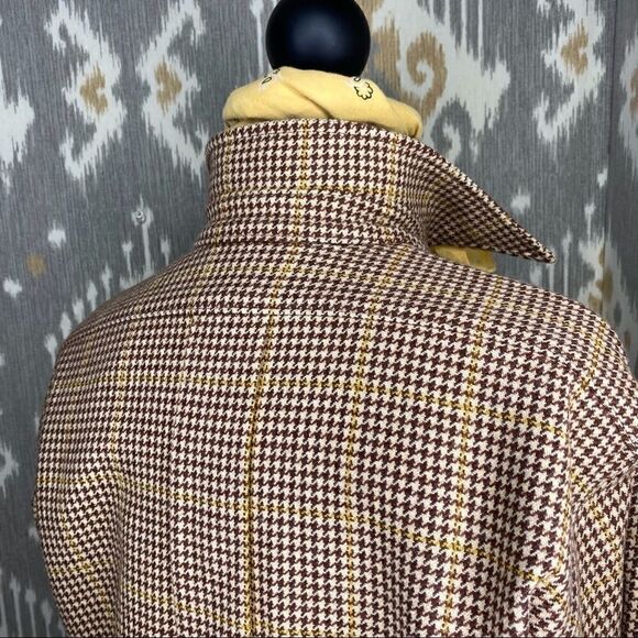 Ralph Lauren Collection Brown Multi Wool Check Plaid Jacket - Picture 14 of 16